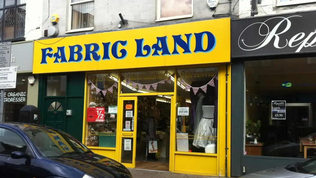 The Fabric Land shop on Old London Road, Kingston