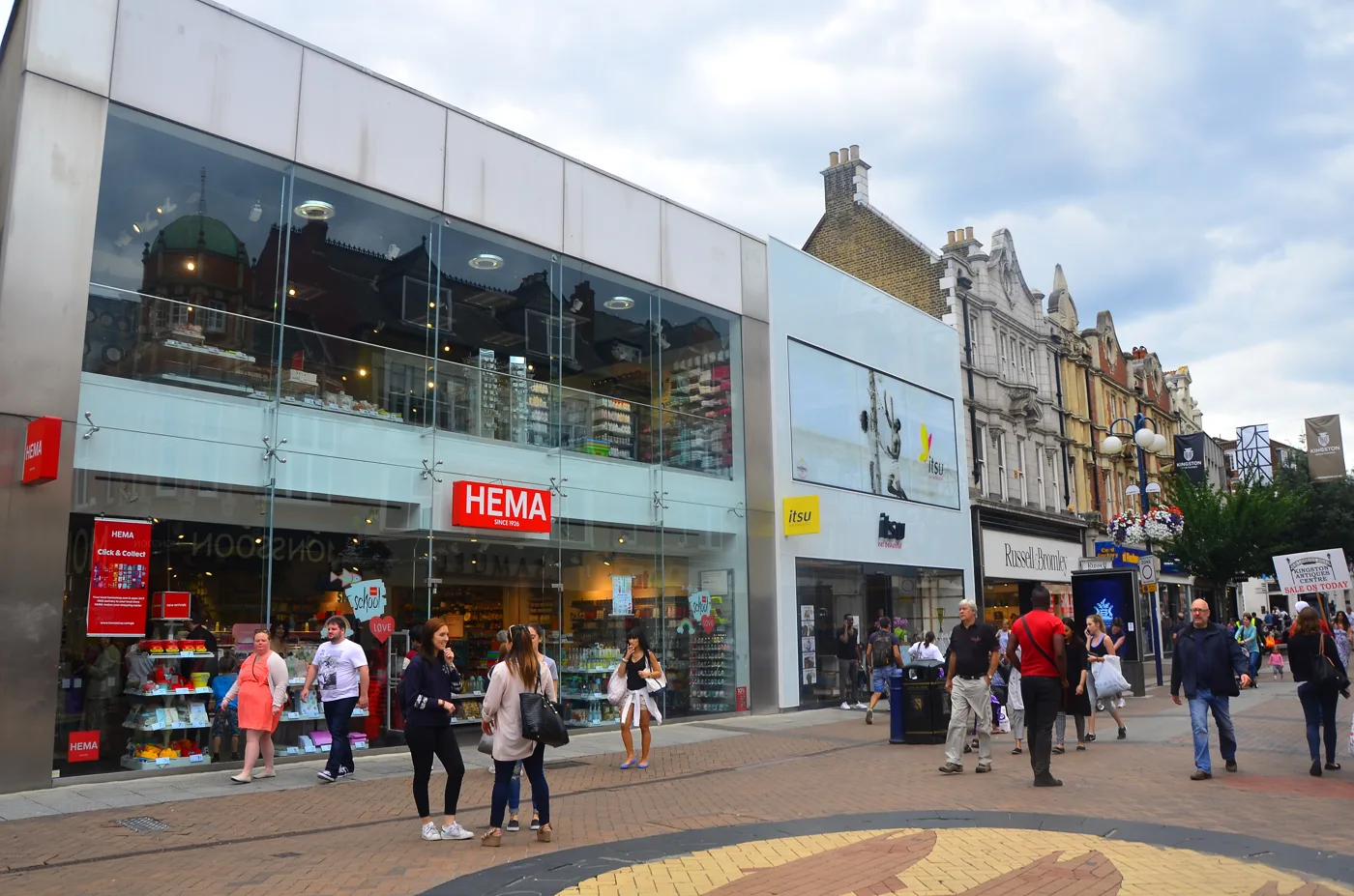 Clarence Street in Kingston town centre
