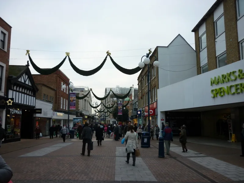 Clarence Street in Kingston town centre. None of the borough's five Safe Havens is in the town centre.