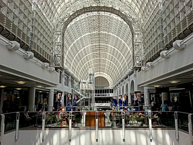 Inside the Bentall Centre, Kingston, home of the town centre's Santa's Grotto in December